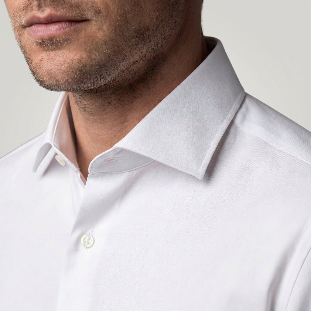Chemise infroissable Elston - Coloris blanc vue face