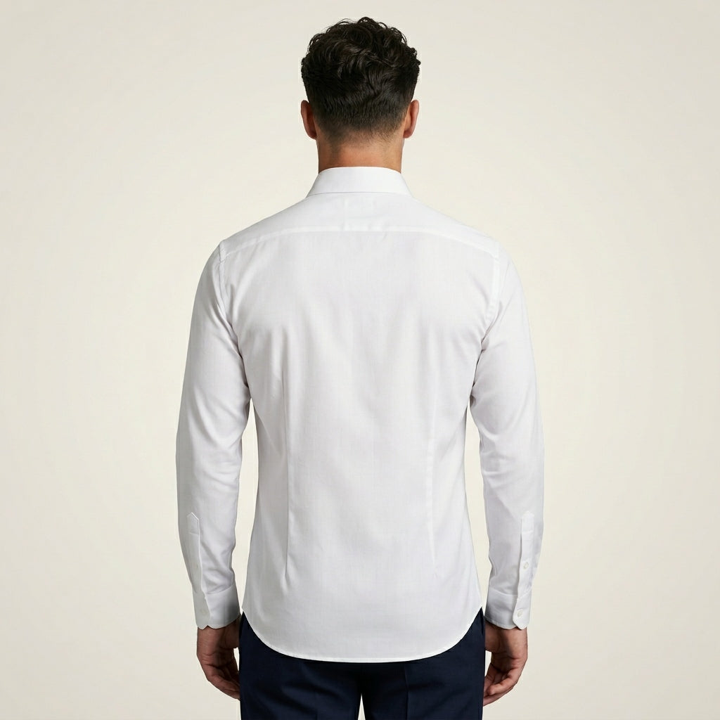 Chemise infroissable Elston - Détail manches longues