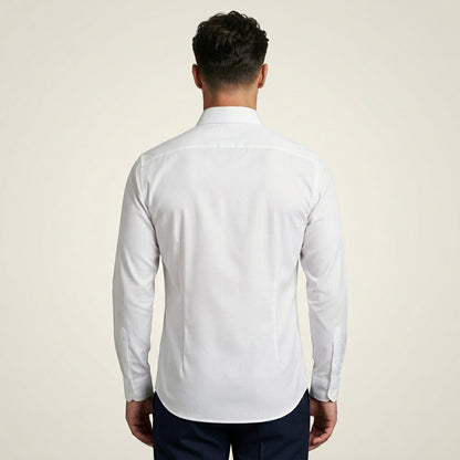 Chemise infroissable Elston - Détail manches longues