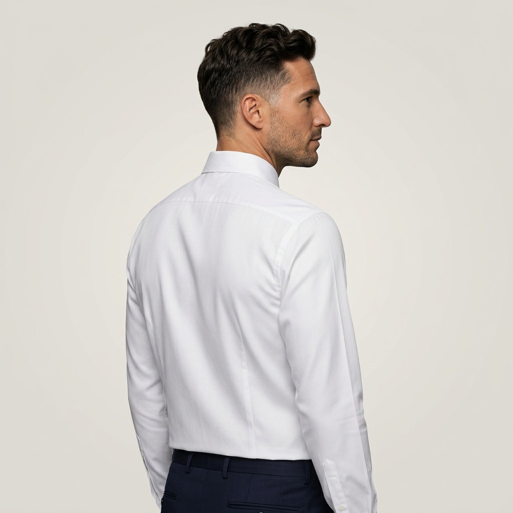 Chemise infroissable Elston - Vue portée lifestyle voyage