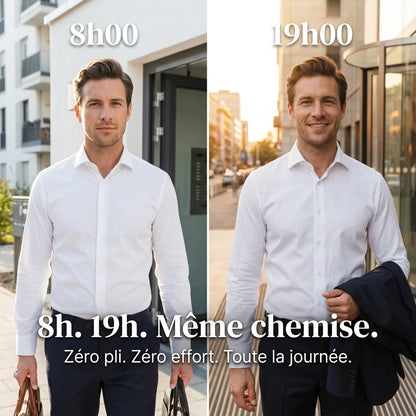 Chemise infroissable Elston - Vue portée de face