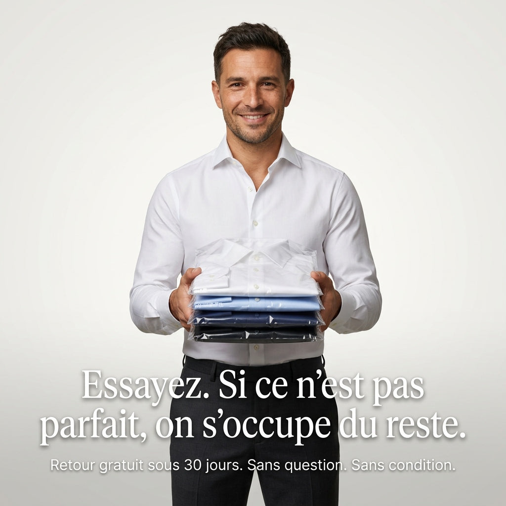 Chemise infroissable Elston - Vue portée de dos