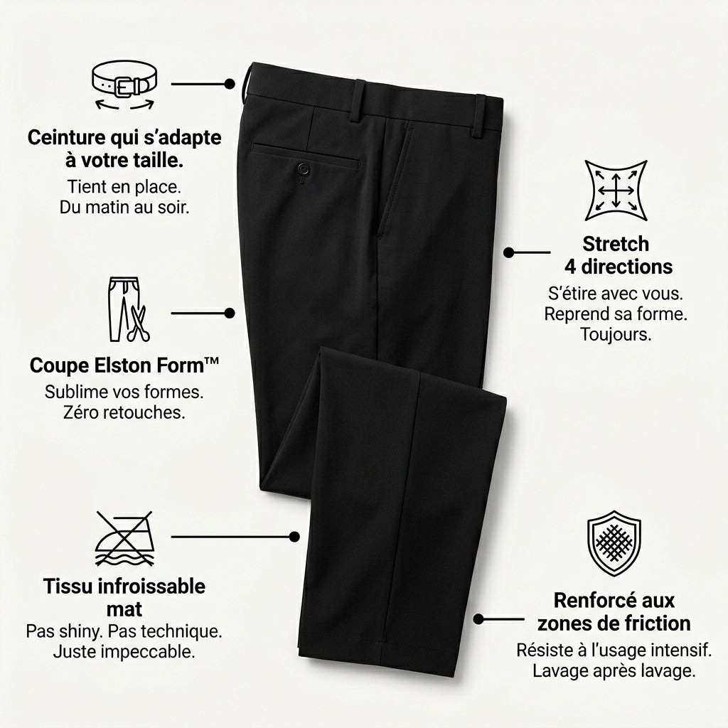 Pantalon extensible Elston - Vue portée de dos