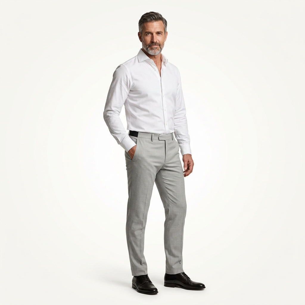 Pantalon extensible Elston - Comparaison avant après froissage